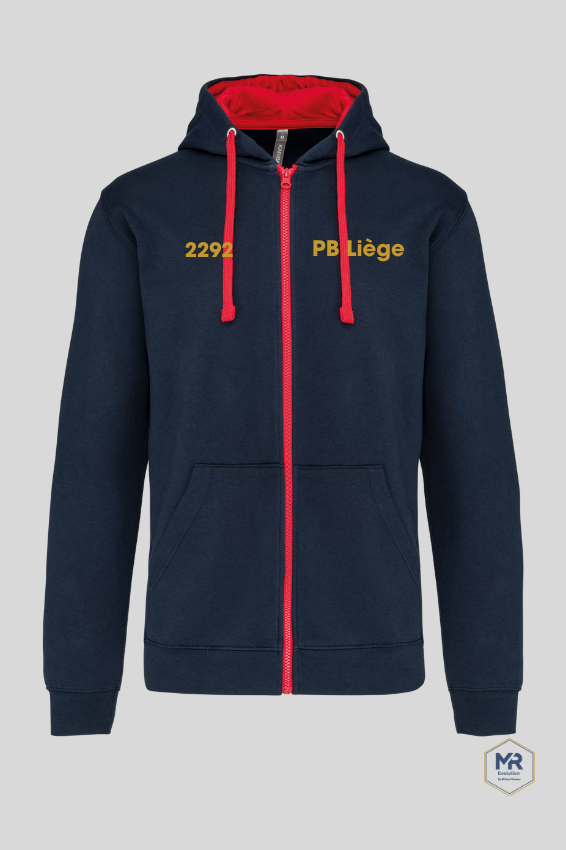 Sweat Capuche Zip Bicolore "Penya"