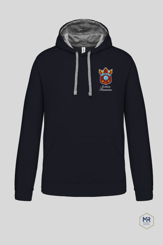 Sweat Capuche Bicolore